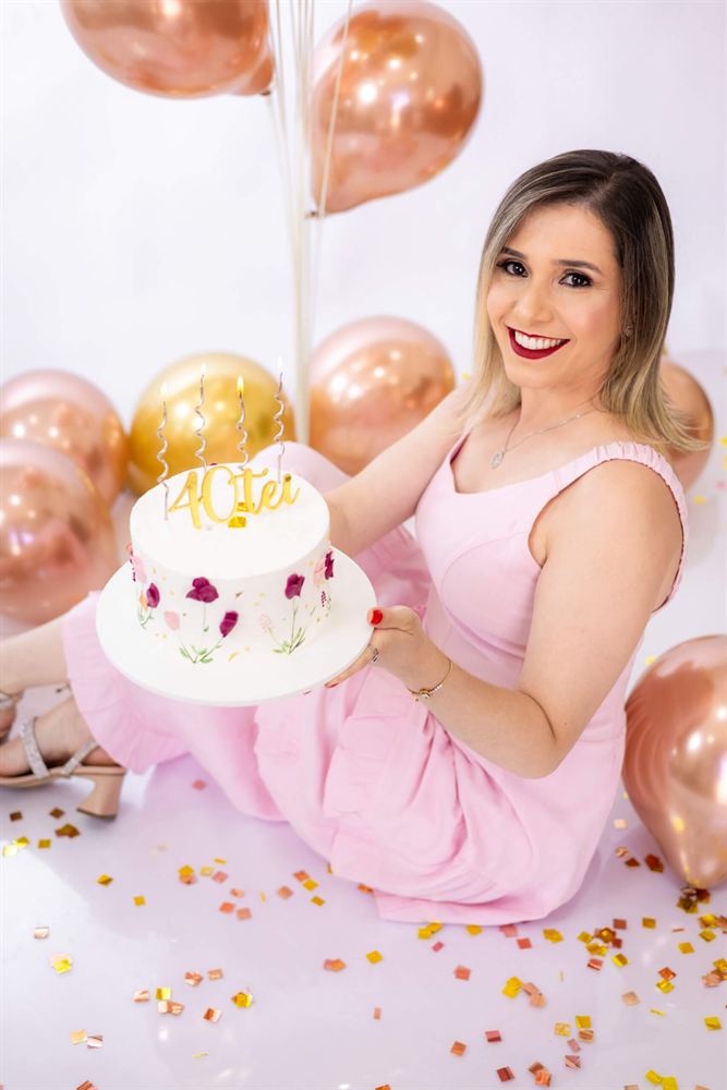 Ensaio de aniversário em estúdio