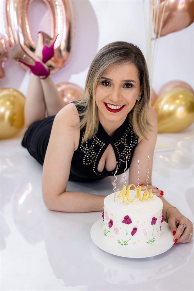 Ensaio de aniversário em estúdio